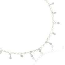 Choker Gotas de Chapinha e Zircônias Cristal Banhado Prata 925 Semijoia Antialérgica Choker Gotas de Chapinha e Zircônias Cristal Banhado Prata 925 Semijoia Antialérgica