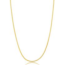Choker malha roliça folheado de ouro 18k