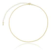 Choker Margot bolinhas amassadas banhado em ouro 18k