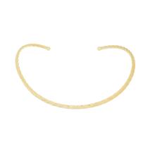 Choker metal torcido folheada a ouro 18k liza Choker metal torcido folheada a ouro 18k liza
