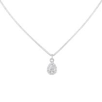 Choker Mini Gota Zircônia Cristal Banhado a Prata Choker Mini Gota Zircônia Cristal Banhado a Prata