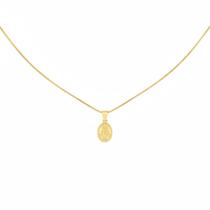 Choker Mini Nossa Senhora Milagrosa Banhado em Ouro 18k