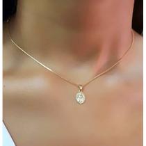 Choker Mini Nossa Senhora Milagrosa Banhado em Ouro 18k
