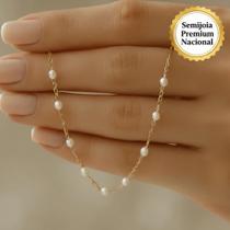 Choker Mini Pérola Banhada a Ouro 18k
