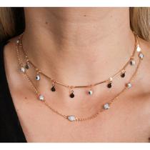 Choker olho grego b ouro