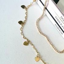 Choker Paris - Coração Ouro 18k.