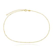 Choker Pequenos Corações Banhada a Ouro 18k