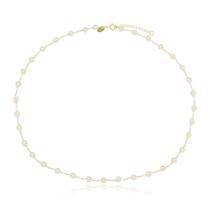 Choker Pérola Coração Banhada a Ouro 18k