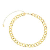 Choker piuka cami elos grumet folheada a ouro 18k