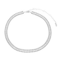 Choker piuka taylor média zircônias baguete cristal folheada em ródio branco Choker piuka taylor média zircônias baguete cristal folheada em ródio branco