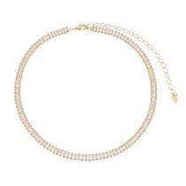 Choker piuka taylor pequena zircônias baguete cristal folheado a ouro 18k Choker piuka taylor pequena zircônias baguete cristal folheado a ouro 18k