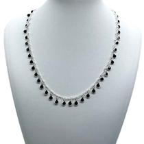 Choker Ponto de Luz Preto - Prata 925