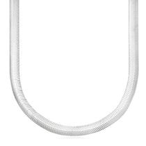 Choker Rabo de Rato Chapada 6,3mm Feminina Delicada 40cm Fecho Garra de Prata Italiana 925