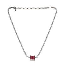 Choker Rubi Retângulo Riviera Ródio Negro Choker Rubi Retângulo Riviera Ródio Negro