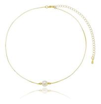 Choker Sabrina Veneziana Pérola banhado em ouro 18k Choker Sabrina Veneziana Pérola banhado em ouro 18k