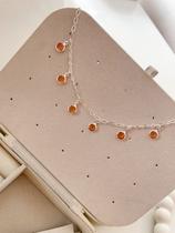 Choker Shine Laranja Prata Choker Shine Laranja Prata