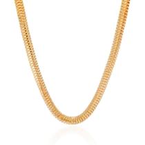 Choker Snake Malha Relógio Grossa Banhado a Ouro 18k Choker Snake Malha Relógio Grossa Banhado a Ouro 18k