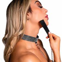Choker Strass Com Guia Dominatrixxx