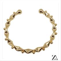 Choker Tubo Liso Amassado com Bolas Choker Tubo Liso Amassado com Bolas