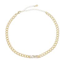 Choker zircônias folheada a ouro 18k kel love