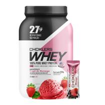 Choklers whey frape de morango 900g Choklers whey frape de morango 900g