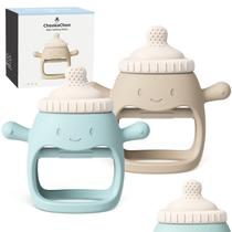 ChooKaChoo Kit com 2 Luvas Mordedoras de Silicone para Bebê, Livre de BPA ChooKaChoo Kit com 2 Luvas Mordedoras de Silicone para Bebê, Livre de BPA