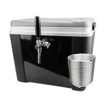 Chopeira 34l Torneira Italiana C Serpentina Barril 5l -preto