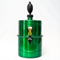 Chopeira Cervejeira 100% Alumínio Verde Cabe 7 Garrafa 600ml
