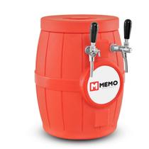 Chopeira Gelo Memo Barril Rotomoldado Vermelha - 2 Torneiras Italianas Chopeira Gelo Memo Barril Rotomoldado Vermelha - 2 Torneiras Italianas