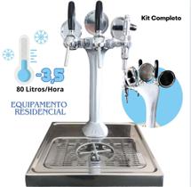 Chopeira Naja 3 Torneiras Kit Completo Residencial