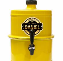 Chopeira Portatil A Gelo Amarela Personalizada 5.1lt Boteco com o Seu Nome Não Elétrica - Beer Chopp