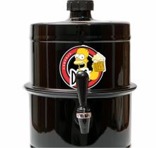 Chopeira Portatil A Gelo Preta Homer Duff 5.1lt Não Elétrica