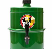 Chopeira Portatil A Gelo Verde Homer Duff 5.1lt Não Elétrica