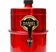 Chopeira Portatil A Gelo Vermelha Personalizada 5.1lt Boteco com o Seu Nome Não Elétrica