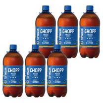 Chopp Tupiniquim Helles Barrilete 1 Litro Puro Malte 6un