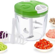 Chopper manual de alimentos , fácil de puxar para as mãos Pro Onion Chopper, grande capacidade de processamento 650 G -