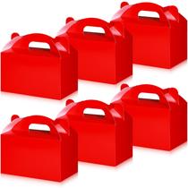 Chrisfall 36 unidades de caixas de guloseimas de papel vermelho 15x9 cm