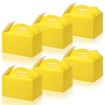 Chrisfall 36 unidades de caixas de guloseimas Yellow Gable 15x9 cm