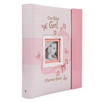 Christian Art Gifts Girl Baby Book of Memories Pink Keepsake Photo Album Our Baby Girl Memory Book Baby Book with Bible Verses, The First Year