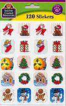 Christmas 120 stickers (tcr 1256)