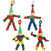 Christmas Crafts READY 2 LEARN Bead Elves DIY, conjunto de 4 Christmas Crafts READY 2 LEARN Bead Elves DIY, conjunto de 4