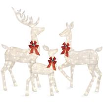 Christmas Deer Family Set Best Choice Products de 5 pés com LED 360 Christmas Deer Family Set Best Choice Products de 5 pés com LED 360