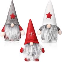Christmas Gnome Mini Papai Noel, conjunto de 3 feitos à mão