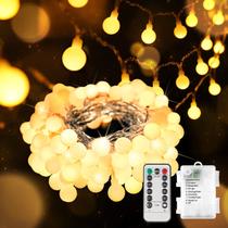 Christmas Lights suddus, operado por bateria, 50 LED, branco quente Christmas Lights suddus, operado por bateria, 50 LED, branco quente