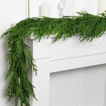 Christmas Norfolk Pine Garland Watayo Real Touch de 6 pés x2 Christmas Norfolk Pine Garland Watayo Real Touch de 6 pés x2
