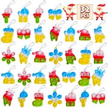 Christmas Pop Party Favors FIDWOD Mini Fidget Chaveiro Toys