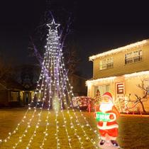 Christmas Star String Lights MINIAO 320 LED 3,5 m à prova d'água