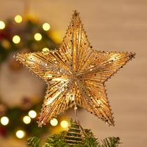 Christmas Star Tree Topper Brightown de 11 polegadas com 10 lâmpadas