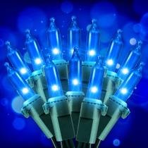 Christmas String Lights Hopolon Blue, 50 unidades, 13 pés, pacote com 2 Christmas String Lights Hopolon Blue, 50 unidades, 13 pés, pacote com 2