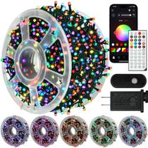 Christmas String Lights kemooie 50m RGB Waterproof 9 modos